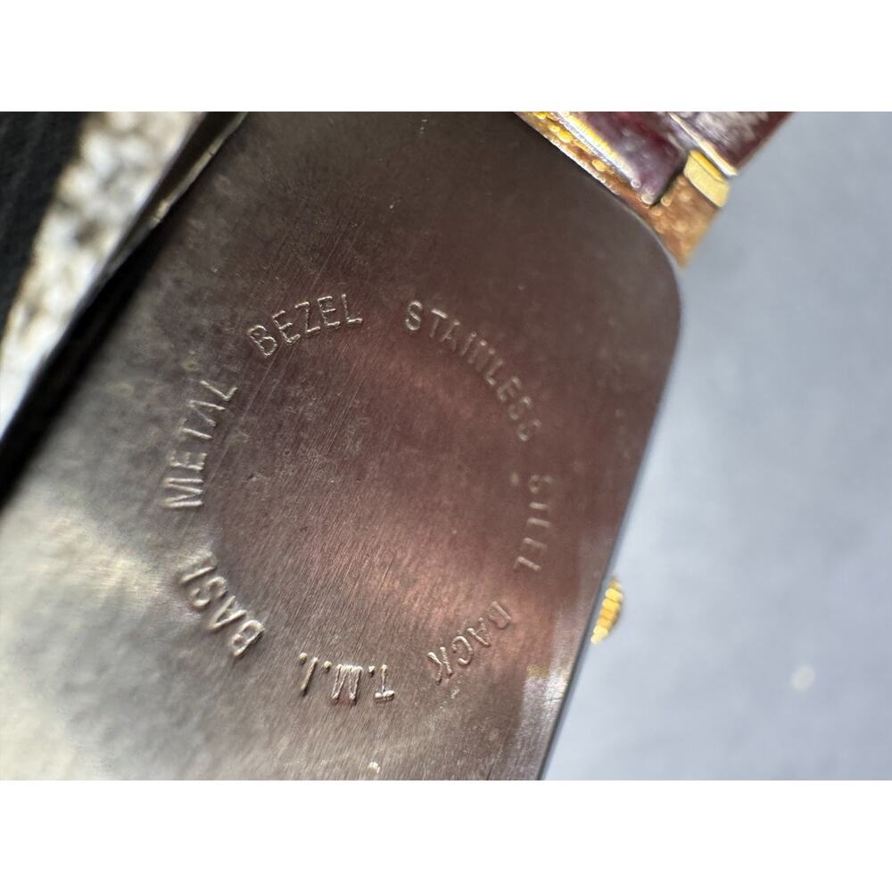 Collezio Diamond Analog Rectangular Two Tone Blac… - image 7